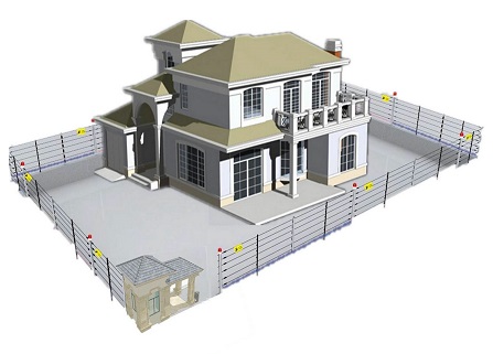 小區電子圍欄防盜解決方案